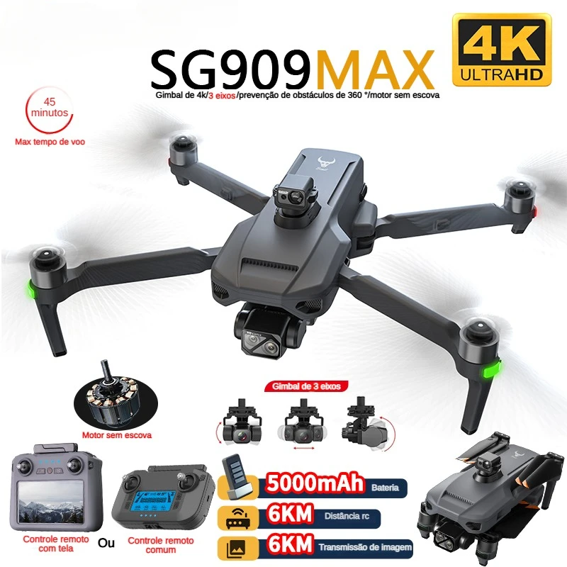 Drone Camera Hd - ZLL SG909 SG909MAX Professional Drone With