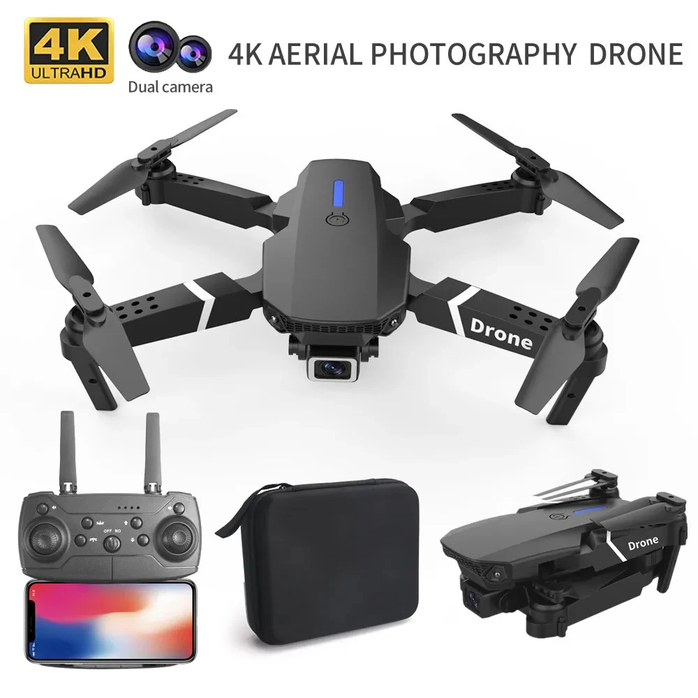 Professional Drone E88 4K Wide - Drone Camera Wide Angle 评论和价格