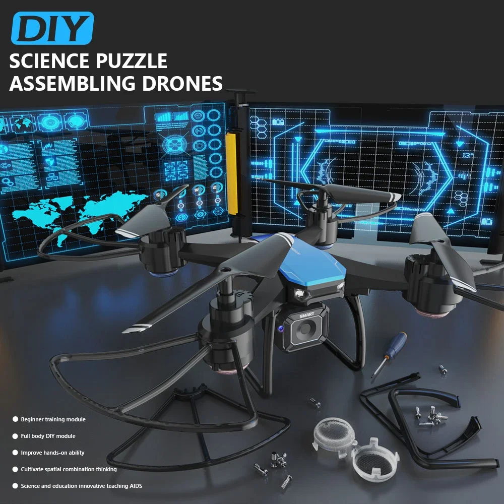 JJRC H108 DIY Teaching Assembl - Drone Camera Hd 评论和价格